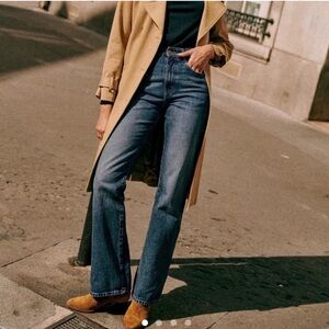 Sezane Serge Straight Leg Denim Jean Size 6 NWOT